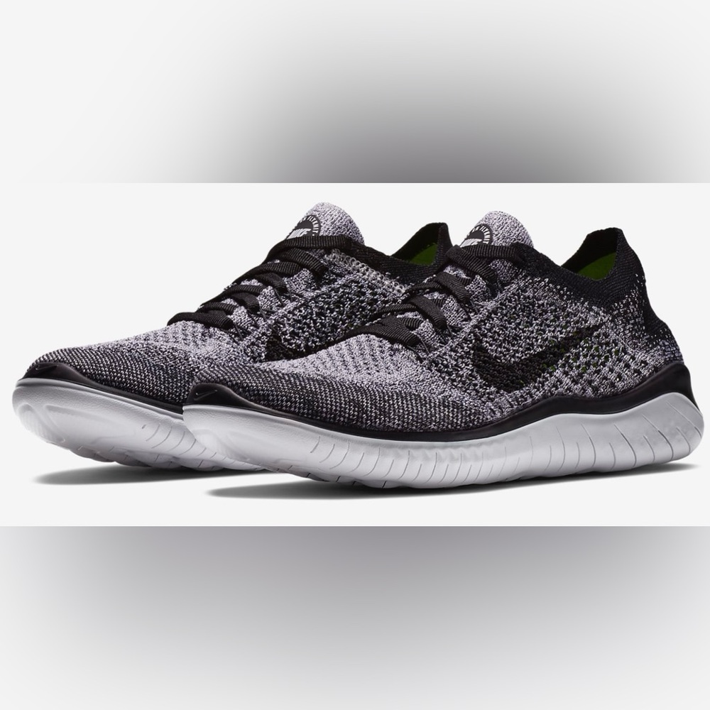 Nike Free Run Flyknit 2018 Women's Running Shoes - 942839-101 - Size 9- Preowned